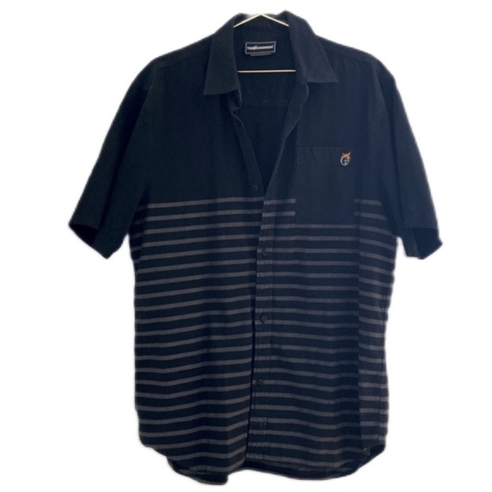 The Hundreds Short Sleeve Striped Button Down - Picture 1 of 5